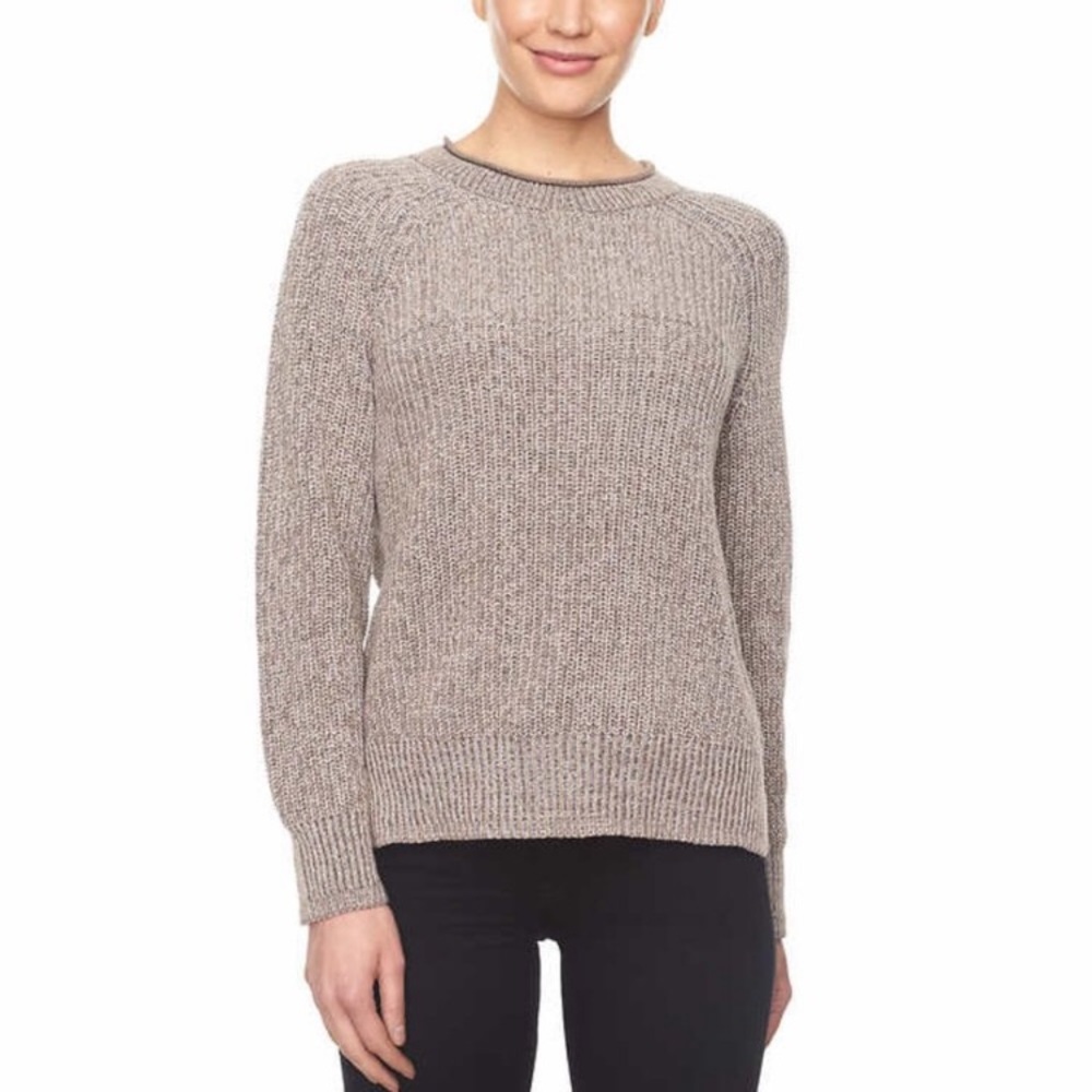 NWT ELLEN TRACY Marled Crewneck Sweater, S